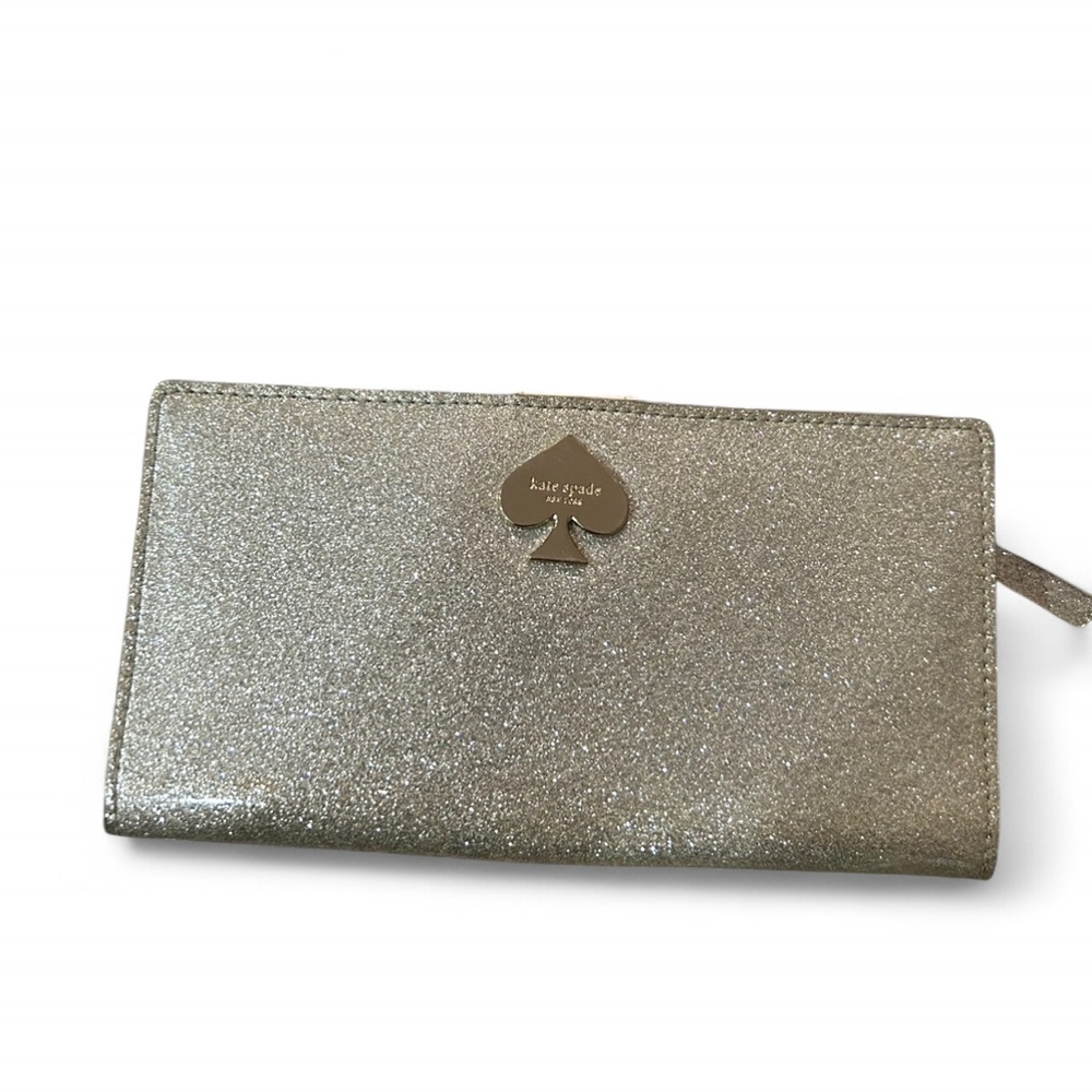 Kate Spade Glitter Gold Silver Wallet